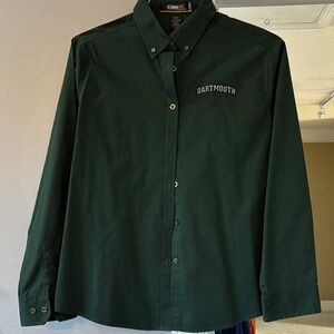 Dartmouth Women's Green Button Down Shirt